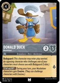 lorcana the first chapter donald duck musketeer foil