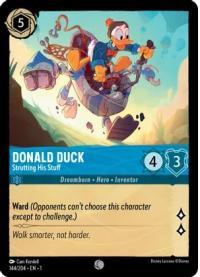 lorcana the first chapter donald duck strutting his stuff foil