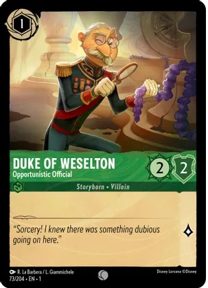 Duke of Weselton - Opportunistic Official