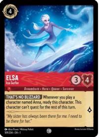 lorcana the first chapter elsa ice surfer foil