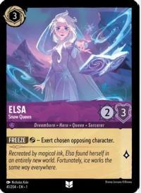 lorcana the first chapter elsa snow queen foil