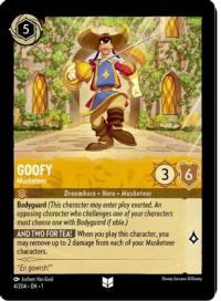 lorcana the first chapter goofy musketeer foil