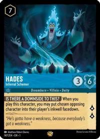 lorcana the first chapter hades infernal schemer foil