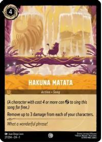 lorcana the first chapter hakuna matata foil