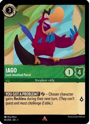 Iago - Loud-Mouthed Parrot