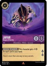 lorcana the first chapter jafar keeper of secrets foil