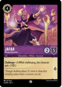 lorcana the first chapter jafar wicked sorcerer foil