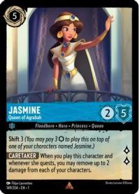 lorcana the first chapter jasmine queen of agrabah foil