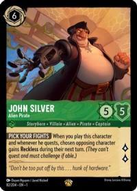 lorcana the first chapter john silver alien pirate foil