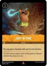 lorcana the first chapter just in time foil