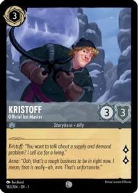 lorcana the first chapter kristoff official ice master foil