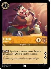 lorcana the first chapter lefou bumbler foil