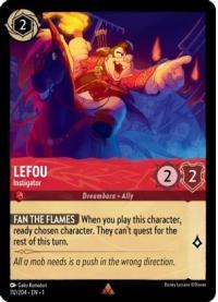 lorcana the first chapter lefou instigator foil