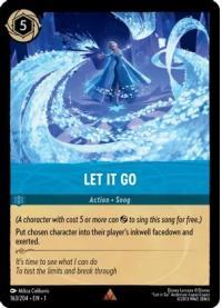 lorcana the first chapter let it go foil