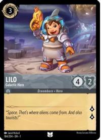 lorcana the first chapter lilo galactic hero foil