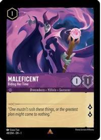 lorcana the first chapter maleficent biding her time foil