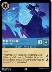 lorcana the first chapter maleficent sinister visitor foil