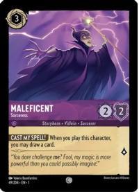 lorcana the first chapter maleficent sorceress foil