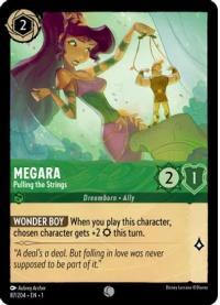 lorcana the first chapter megara pulling the strings foil