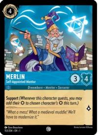 lorcana the first chapter merlin self appointed mentor