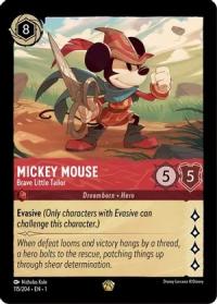 lorcana the first chapter mickey mouse brave little tailor