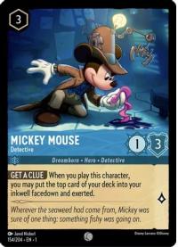 lorcana the first chapter mickey mouse detective