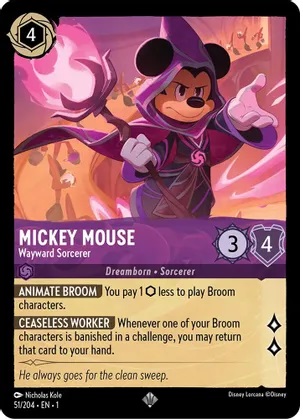 Mickey Mouse - Wayward Sorcerer