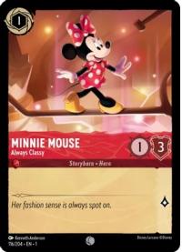 lorcana the first chapter minnie mouse always classy