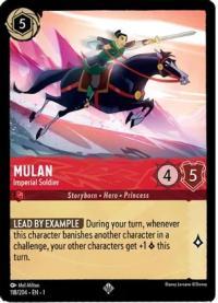 lorcana the first chapter mulan imperial soldier foil