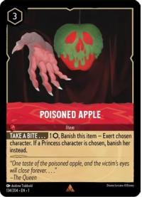 lorcana the first chapter poisoned apple foil