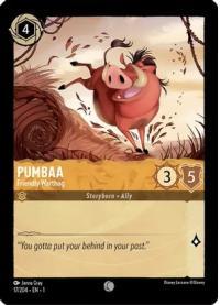 lorcana the first chapter pumbaa friendly warthog foil