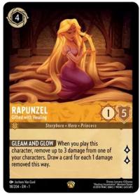 lorcana the first chapter rapunzel gifted with healing
