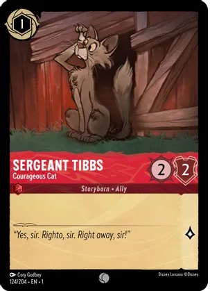 Sergeant Tibbs - Courageous Cat