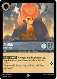 lorcana the first chapter simba future king foil