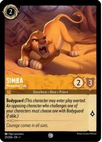 lorcana the first chapter simba protective cub foil