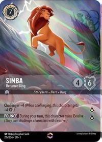 lorcana the first chapter simba returned king enchanted