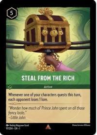 lorcana the first chapter steal from the rich foil
