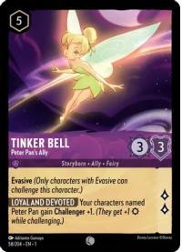 lorcana the first chapter tinker bell peter pan s ally foil
