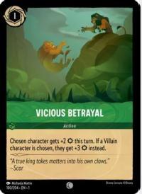 lorcana the first chapter vicious betrayal foil