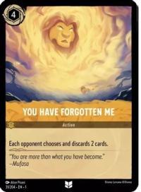 lorcana the first chapter you have forgotten me foil