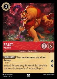 lorcana ursula s return beast wounded foil