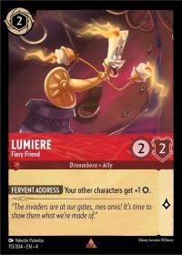 lorcana ursula s return lumiere fiery friend