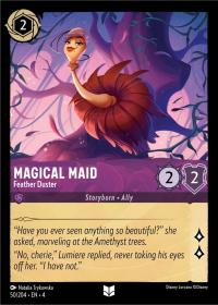 lorcana ursula s return magical maid feather duster foil