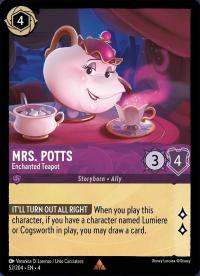 lorcana ursula s return mrs potts enchanted teapot