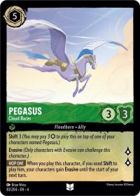 lorcana ursula s return pegasus cloud racer foil