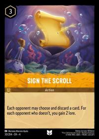 lorcana ursula s return sign the scroll
