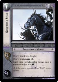 lotr tcg black rider gondorian steed