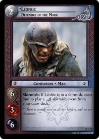 lotr tcg black rider leofric defender of the mark