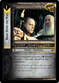 lotr tcg bloodlines bring down the wall