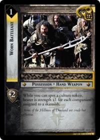 lotr tcg bloodlines worn battleaxe